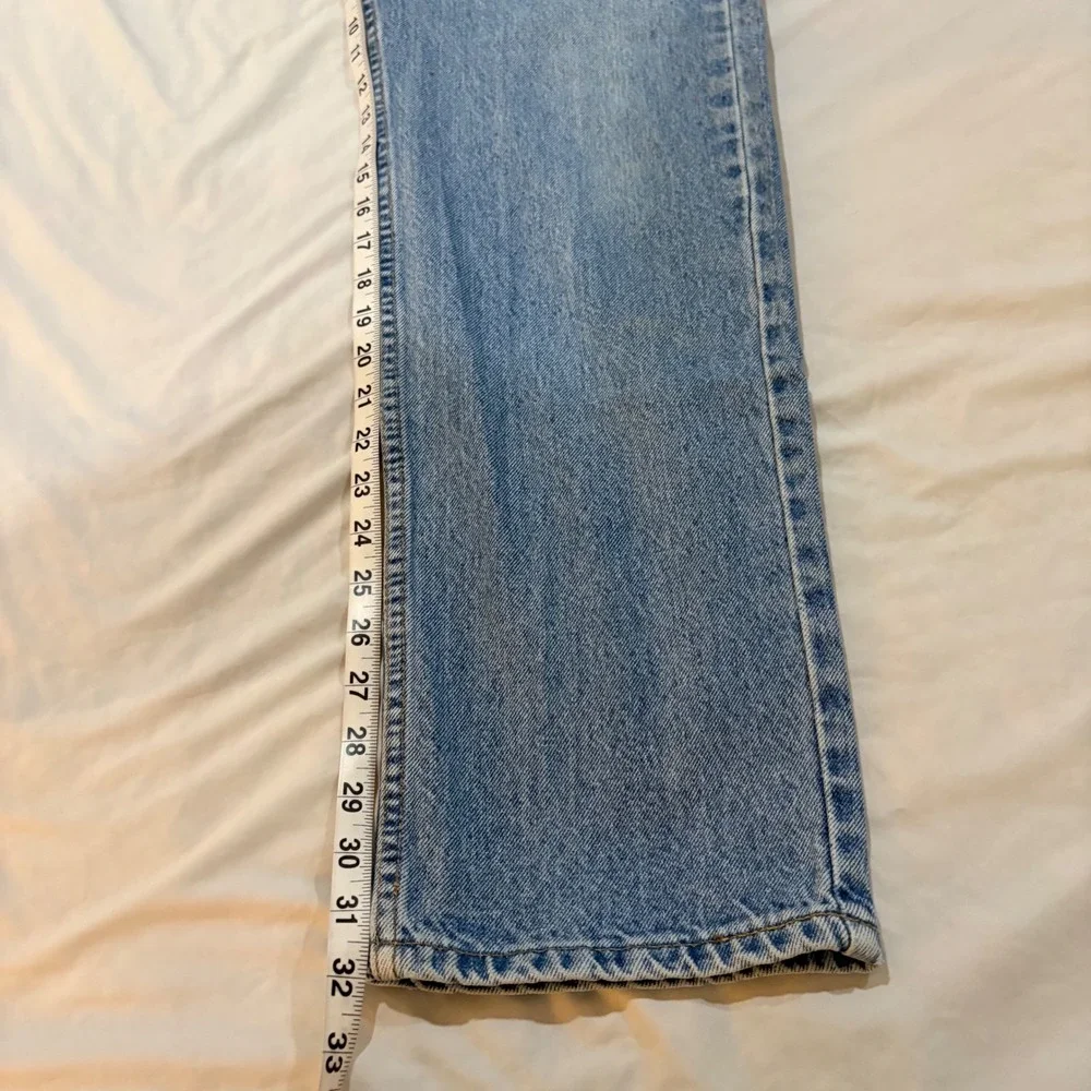 Vintage Levis 505 Orange Tab Jeans Mens 36x32 Light Wash Made in Canada Denim